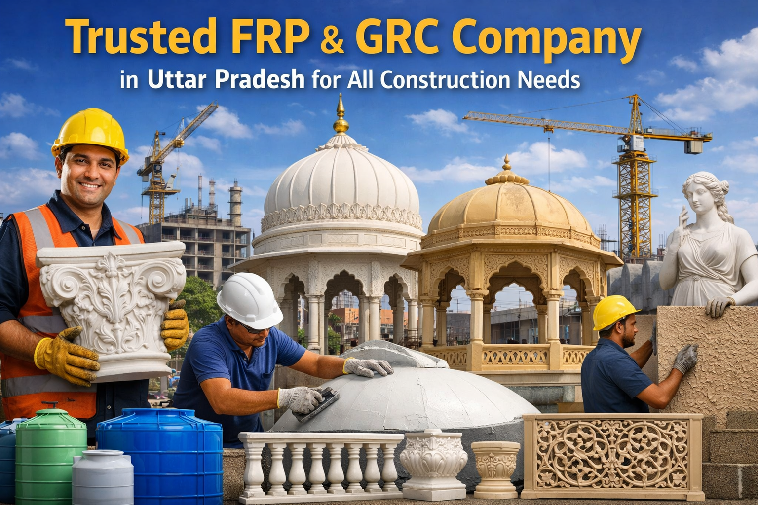 Best GRC and FRP Jali Manufacturer, Columns, Cornices, Screens, Balusters | Stone King Enterprises, Uttar Pradesh, Delhi, NCR